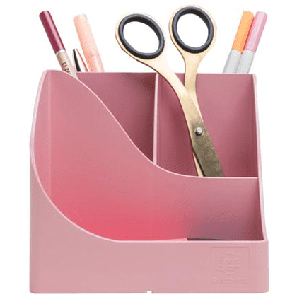 Подставка для ручек "Autentik", пластик, 5 делений, конфетно-розовый - 2