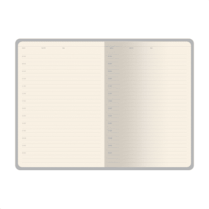 Ежедневник недатированный "Grand", А5, 256 страниц, красный - 3