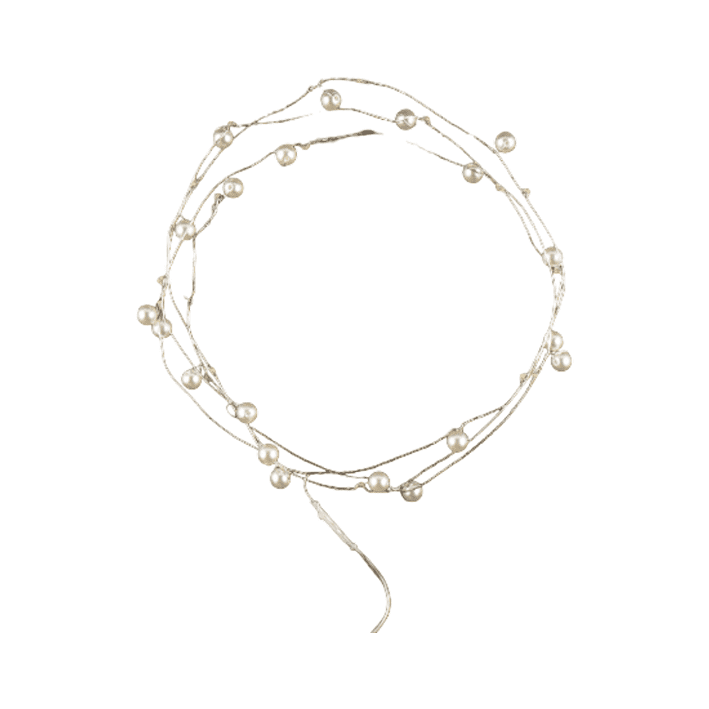 Гирлянда электрическая LED "Нить. Жемчужина", 2 м, тепло-белый