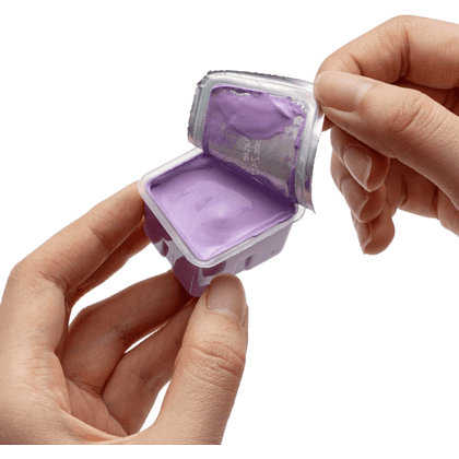 Краски гуашевые "Himi Jelly Cup. Pastel colors", 18 цветов, кювета, фиолетовый футляр - 10