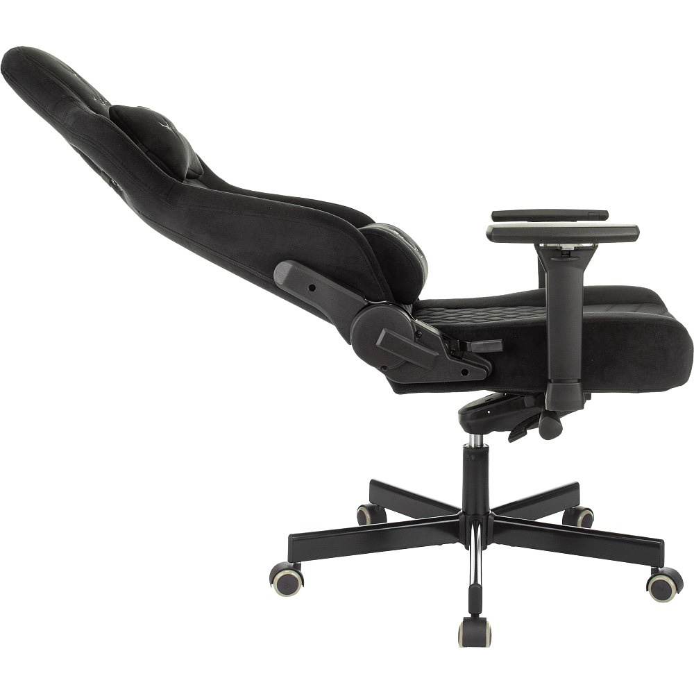 Кресло игровое Бюрократ Knight Hunter, искусственная замша, черный - 5