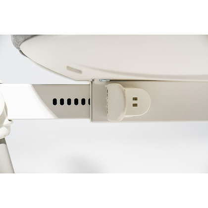 Кресло детское Ergosmart Maximus, ткань, серый, пластик, корпус белый, с чехлом "светлый лен" - 11