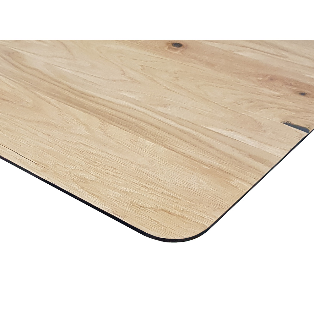 Столешница массив 1300х750х27, Дуб натуральный, кромка косая - 2