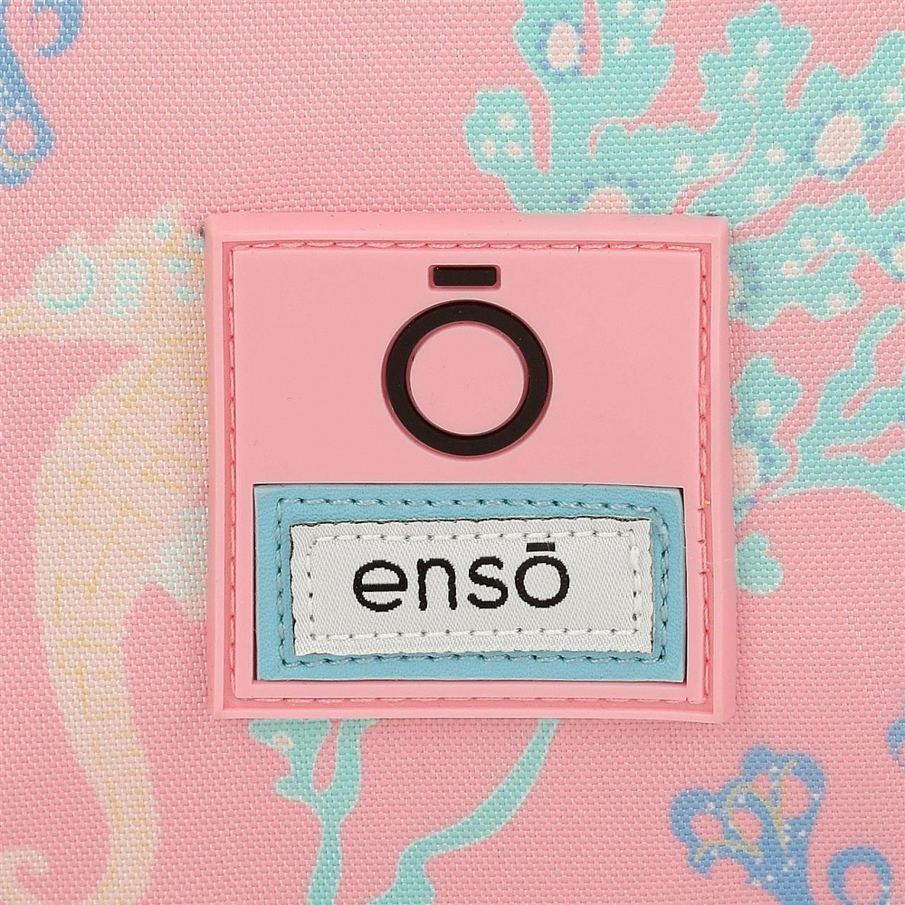 Рюкзак школьный Enso "Keep the oceans clean" L, голубой, розовый - 6