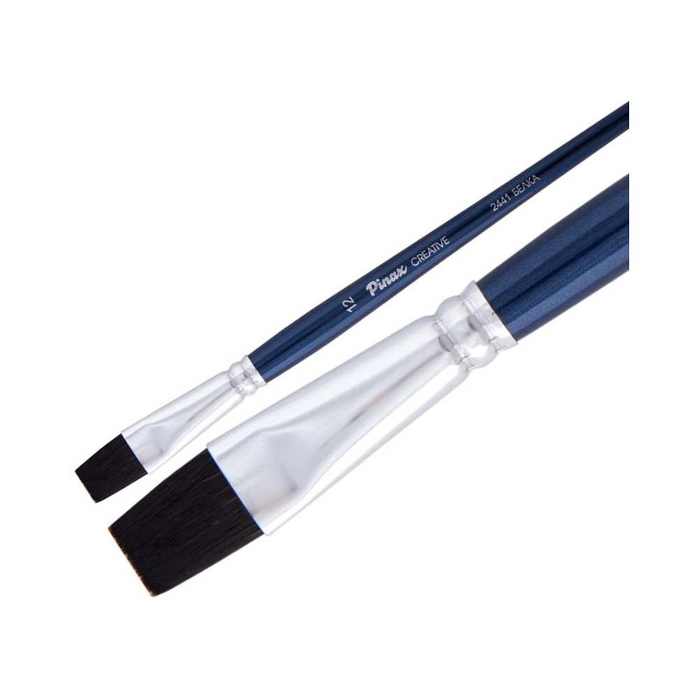 Кисть для рисования "Pinax CREATIVE", акварельная, синтетика, имитация белки, плоская, №16