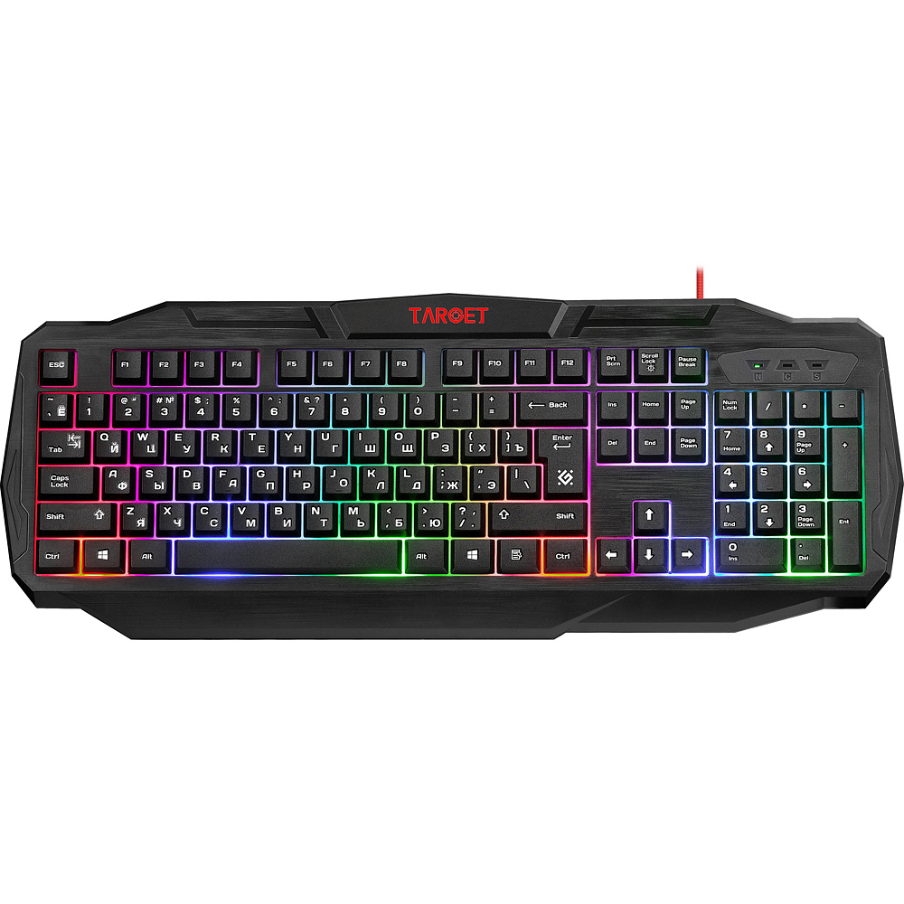 Набор игровой клавиатура и мышь с наушниками и ковриком "DEFENDER Target MKP-350" - 2