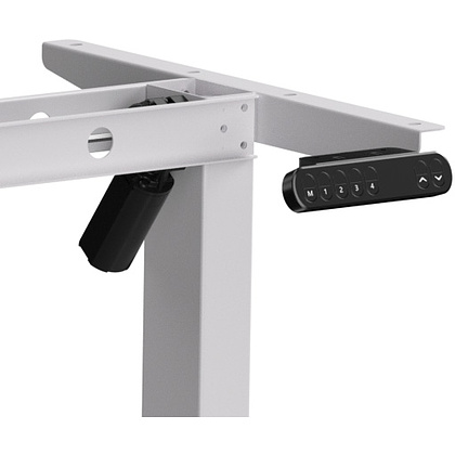 Стол с электроприводом WellDesk Basic 1200x675х18 белый/ясень шимо светлый (9191460+9197779) - 5