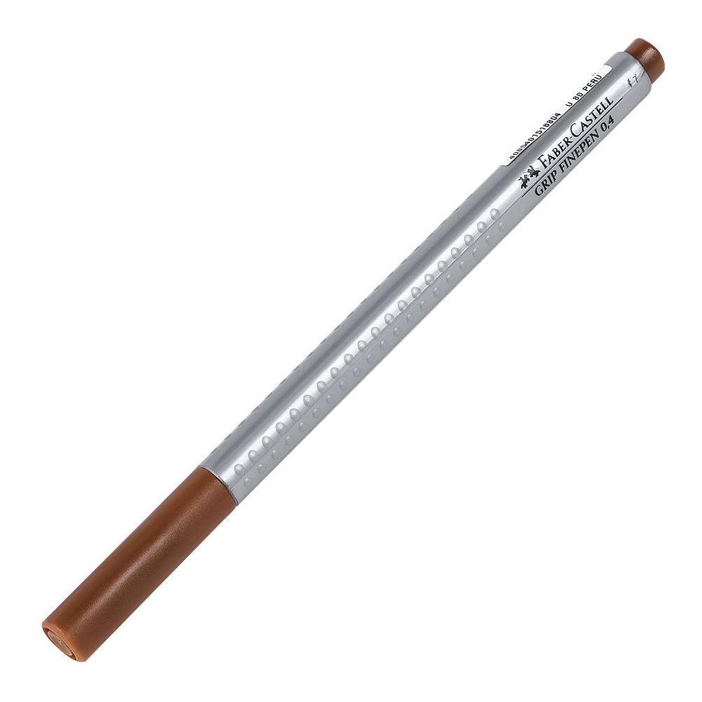 Ручка капиллярная "Grip", 0.4 мм, умбра жженая