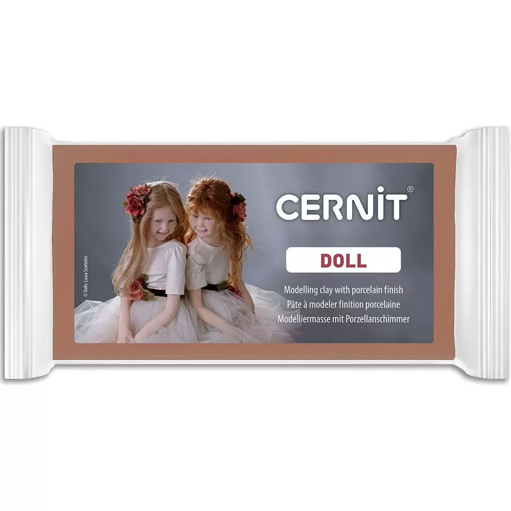 Полимерная глина "Cernit DOLL", 500 г, карамель