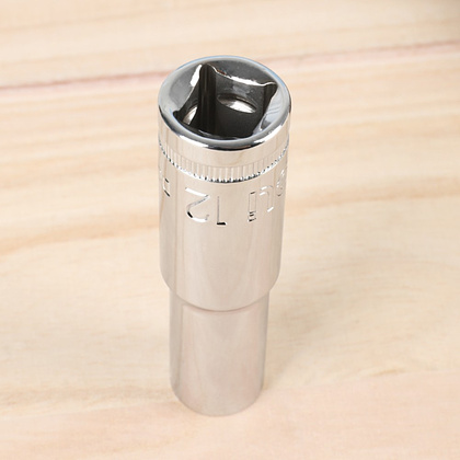 Головка торцевая шестигранная Deli YS EDQ4312 1/2", 12 мм, глубокая, серебристый - 4