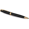 Ручка шариковая автоматическая Parker "Sonnet Lacquer Deep Black GT", 0.7 мм, черный, золотистый, стерж. черный - 2