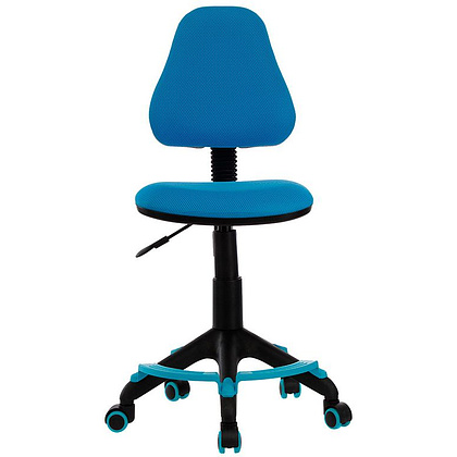 Кресло для детей Бюрократ "KD-4-F", ткань, пластик, голубой - 4