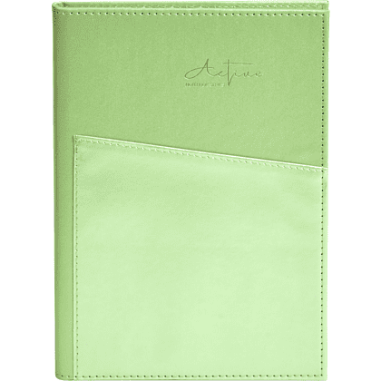 Блокнот "3223-10", А5, 80 листов, линейка, зеленый, -50%