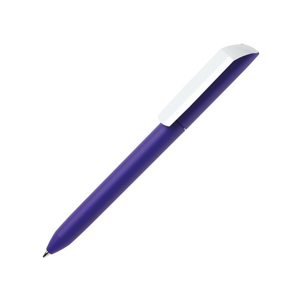Ручка шариковая автоматическая "Flow Pure GOM CB", 1.0 мм, темно-фиолетовый, белый, стерж. синий