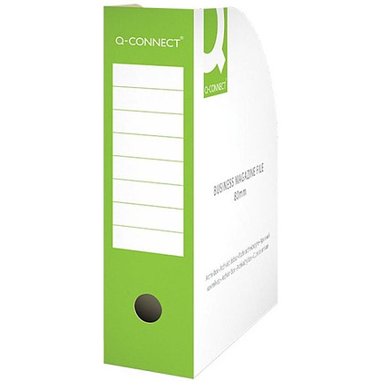 Короб архивный "Q-Connect" вертикальный, 80x317x250 мм, зеленый