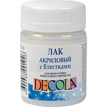Лак акриловый "Decola" с блестками, 50 мл