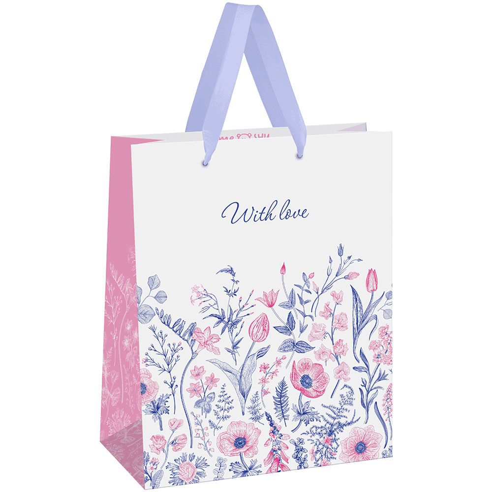 Пакет бумажный подарочный "Meadow", 26х32х12 см, ламинированный