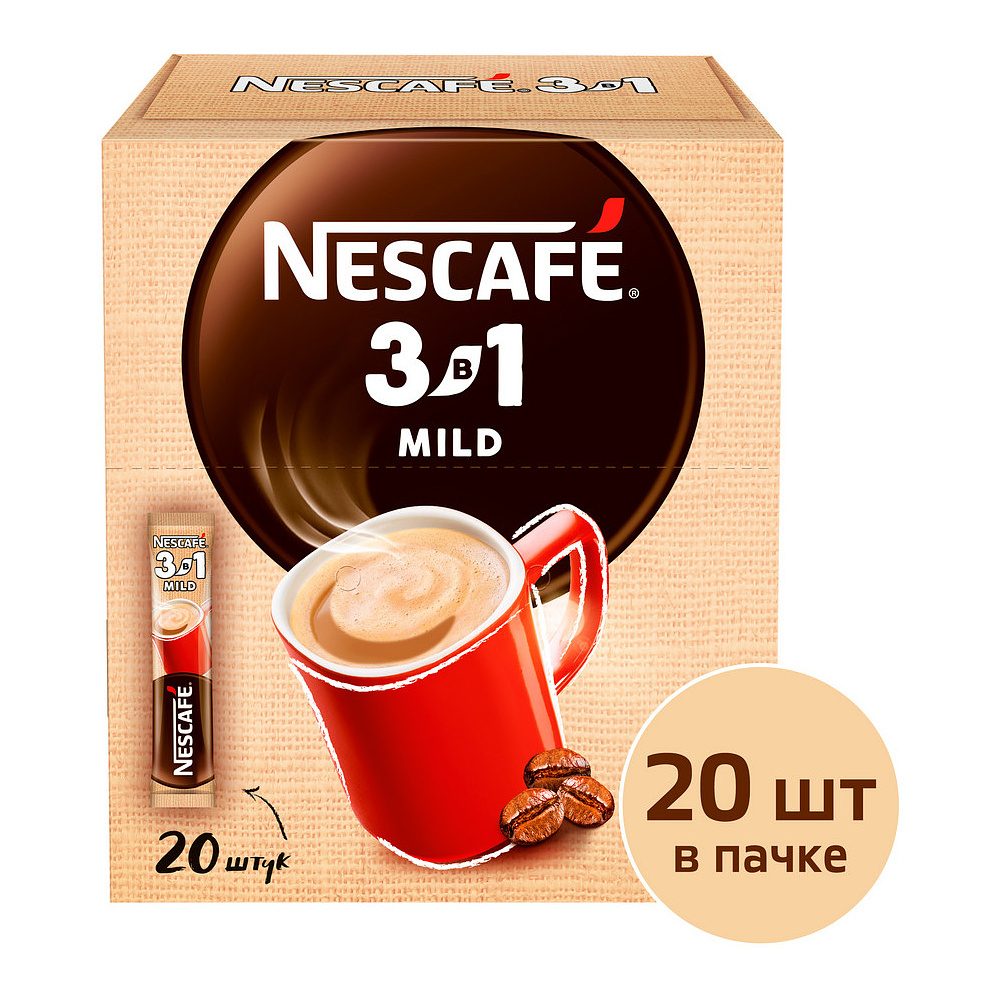 Кофейный напиток "Nescafe" 3в1 мягкий, растворимый, 16 г - 2