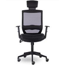 Кресло для руководителя "UTFC Гарвард СН-500", сетка, пластик, черный, -50%