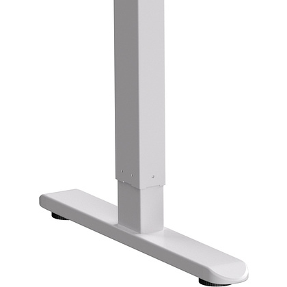 Стол с электроприводом WellDesk Basic 1300x675х18 белый/дуб канзас коричневый (9191460+9072451) - 5