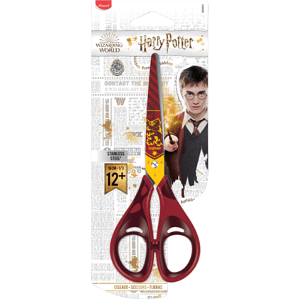 Ножницы "Harry Potter", 16 см, тёмно-красный, желтый