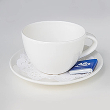 Салфетки бумажные ажурные AVIORA, d=10 см, белый, 250 шт