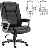 Кресло для руководителя BRABIX "Premium Solid HD-005", экокожа, пластик, черный - 2