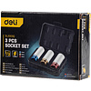 Набор головок торцевых ударных Deli YS EDL2003Q, 17/19/21 мм, 1/2", 3шт, кейс, ассорти - 8