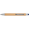 Набор "Macma 1255804": ручка шариковая автоматическая и роллер, бамбук, синий, светло-коричневый - 6
