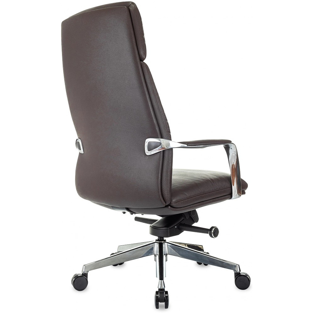 Кресло для руководителя Бюрократ VEGA, кожа, коричневый - 5