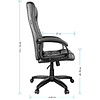 Кресло для руководителя Helmi HL-E80 "Ornament", экокожа, пластик, черный - 2