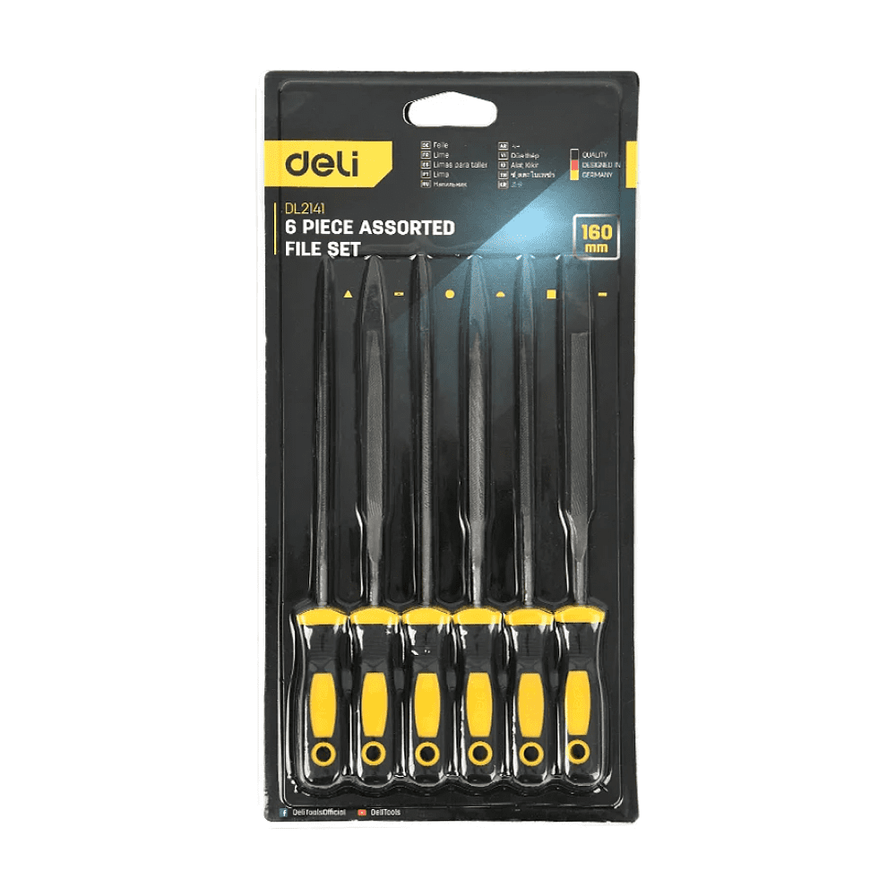 Набор надфилей Deli YS EDL2141, 160 мм, 6 шт. - 9
