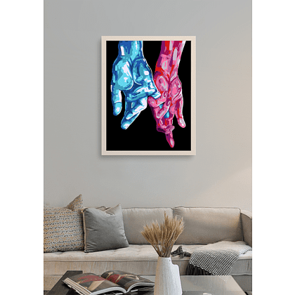 Картина по номерам "Руки" - 4