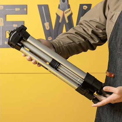 Штатив для лазерного уровня "Deli", 0,4-1,2 м., черный - 6