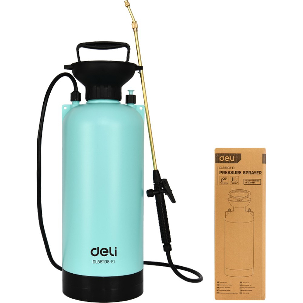 Опрыскиватель Deli GS EDL581108-E1, помповый, голубой, черный - 2