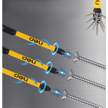 Бита ударная Deli YS EDL251100, 10 шт., PH2 x 100 мм - 6