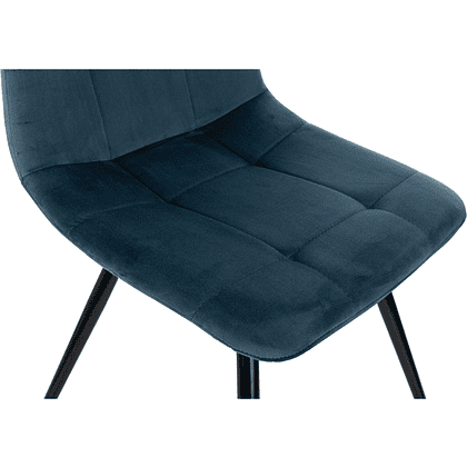 Стул Бюрократ "CH-K1_4", ткань, синий, металл, комплект 4 штуки - 8