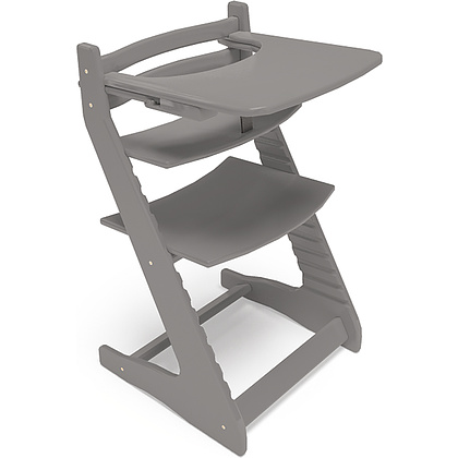 Столик для кормления под ограничитель к стулу Вырастайка, серый - 2