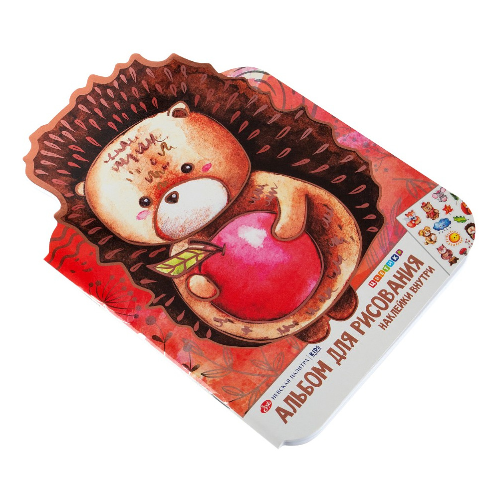 Альбом для рисования "Цветик. Ежик" с наклейками, 276х195 мм, 32 листа - 3