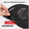 Коврик для мыши "Sonnen", 250х220х20 мм, полиуретан, лайкра, с подушкой под запястье, черный - 9
