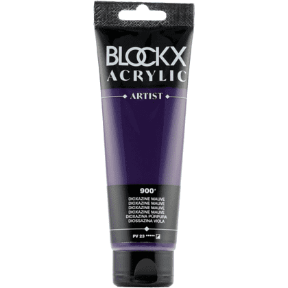 Краски акриловые "Blockx", 900 диоксазин фиолетово-лиловый, 120 мл