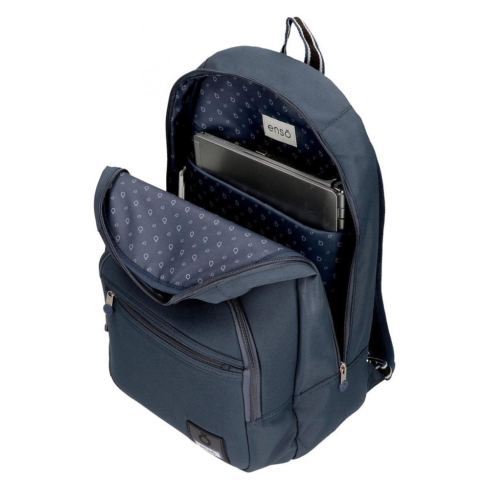 Рюкзак молодежный Enso "Basic" L, темно-синий - 5