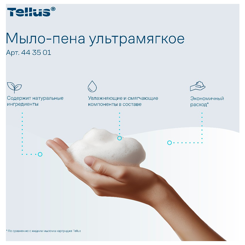 Мыло-пена Tellus Премиум, 1 л, ультрамягкое, SC4 - 9