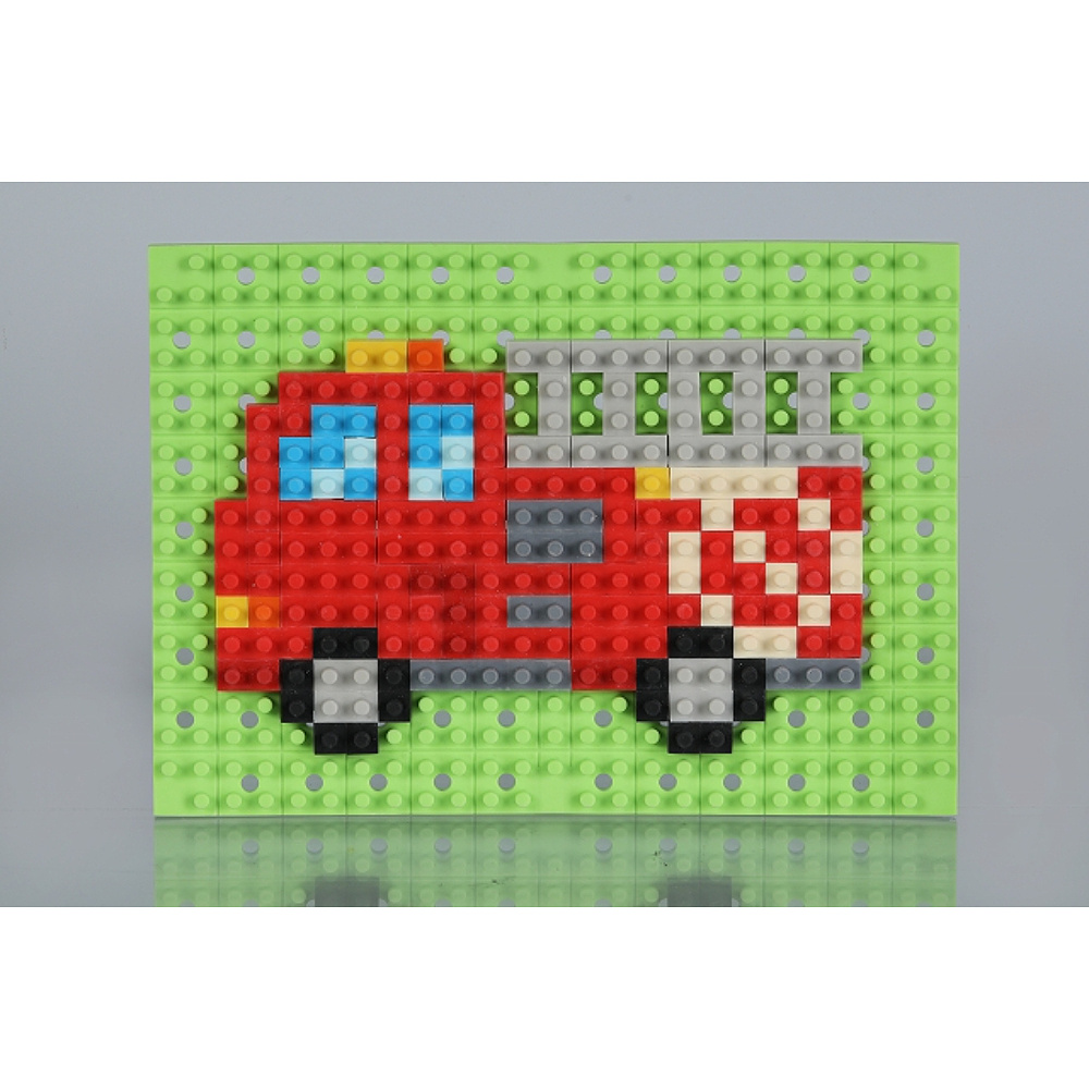 Ластик "KESHI-BLO Dot Art Kit Fire Engine", блистер - 2