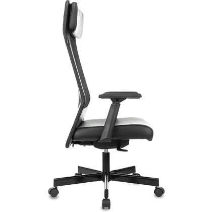 Кресло для руководителя Бюрократ T-995, экокожа/сетка, металл, черный - 3