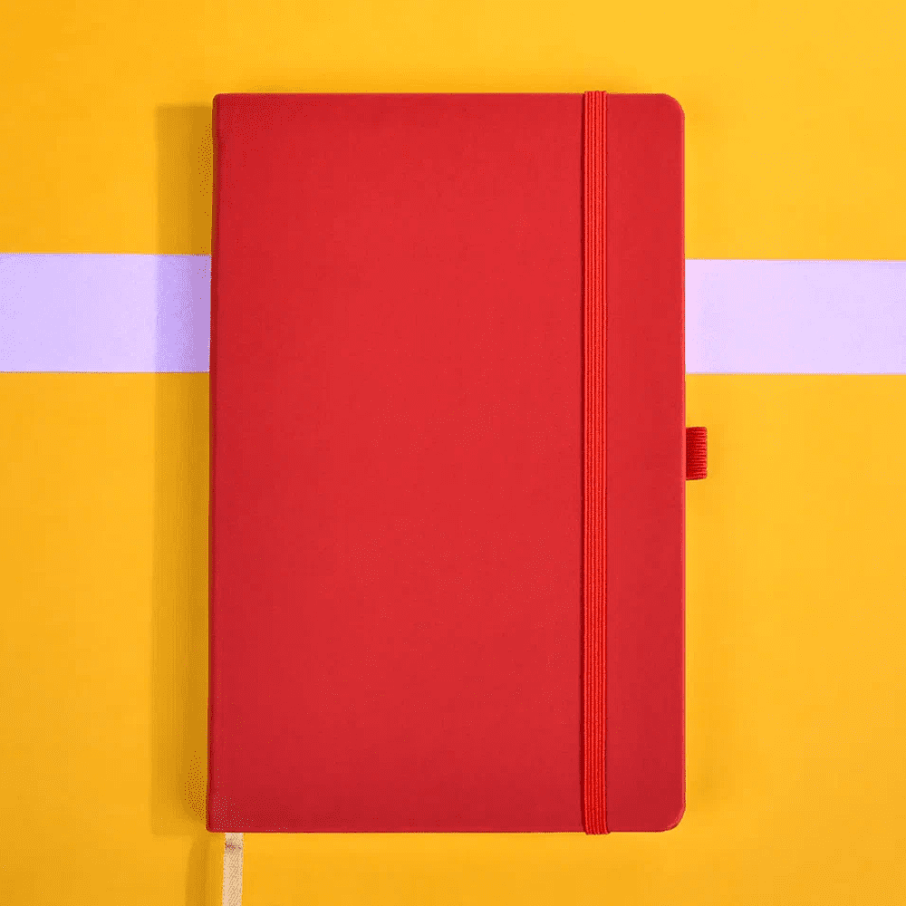 Блокнот "Appeel royal red delicious", А5, 96 листов, линейка, на резинке, красный - 2