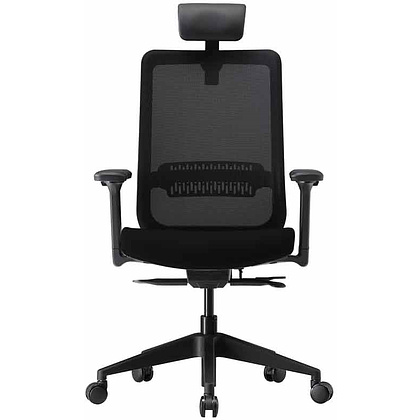 Кресло для руководителя "Modern", пластик, ткань, черный - 2