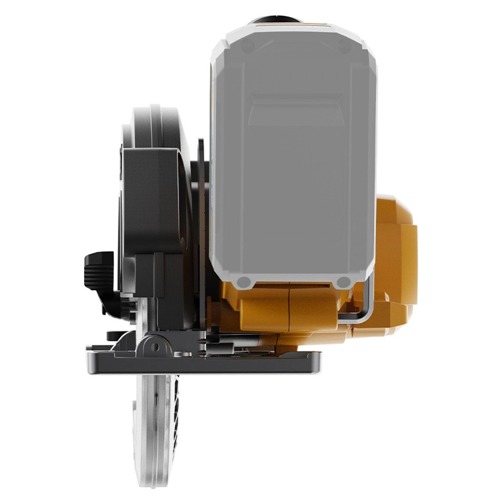 Пила циркулярная Deli YS EDC551Z, аккум., 20 В, 165 мм, до 51 мм, коробка, без з/у и АКБ, желтый - 5