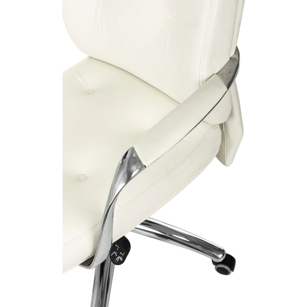 Кресло для руководителя Бюрократ DAO, кожа, белый - 6