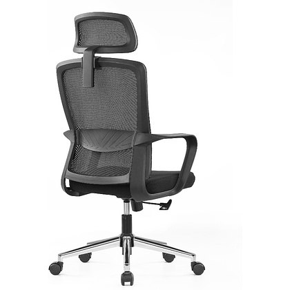 Кресло компьютерное SitZone U-060A, сетка, ткань, черный - 2